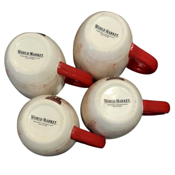 Nutcracker Mugs World Market Set Of 4 Christmas Holiday Coffee Cups 13.5 Oz - Picture 7 of 11